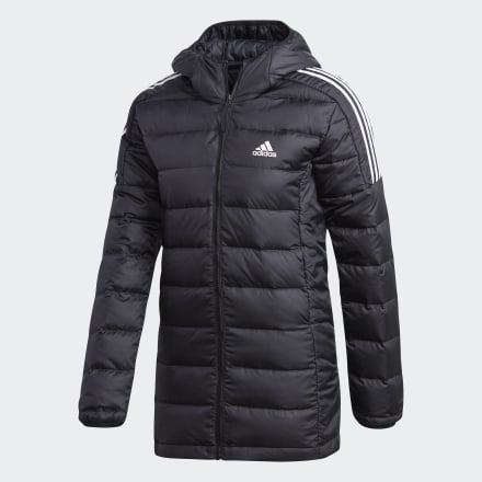 Adidas Essentials Light Down Hooded Parka Black 2XS - Women Outdoor Jackets