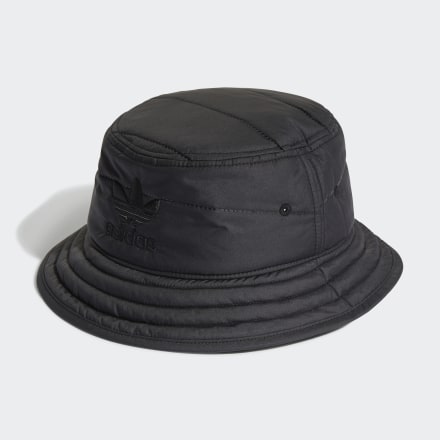 adidas Adicolor Winterized Classic Trefoil Bucket Hat Black OSFW - Unisex Lifestyle Headwear