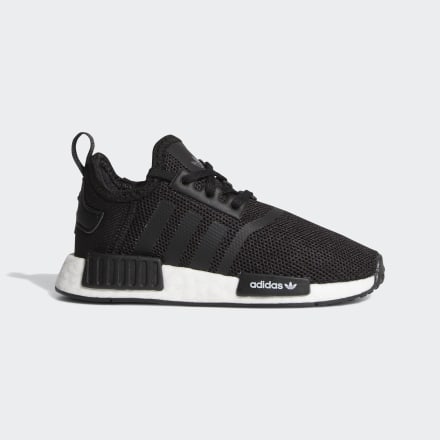 adidas NMD_R1 Shoes Black / White 5K - Kids Lifestyle Trainers
