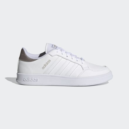 adidas Breaknet Shoes White / Champagne Met. 7.5 - Women Tennis,Lifestyle Sport Shoes,Trainers