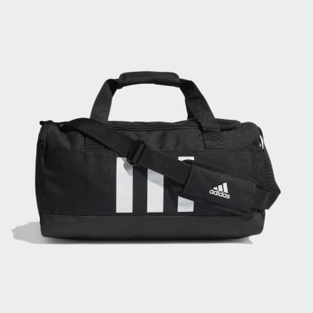 Adidas Essentials 3-Stripes Duffel Bag Small Black / White NS - Unisex Lifestyle Bags