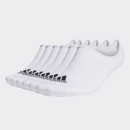 adidas Low-Cut Socks 6 Pairs White 12-15 - Men Golf Socks & Leg Warmers