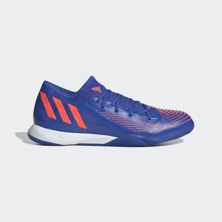 Adidas PRedator Edge.3 Low Indoor Boots Blue / Turbo / Blue 13 - Unisex Football Football Boots