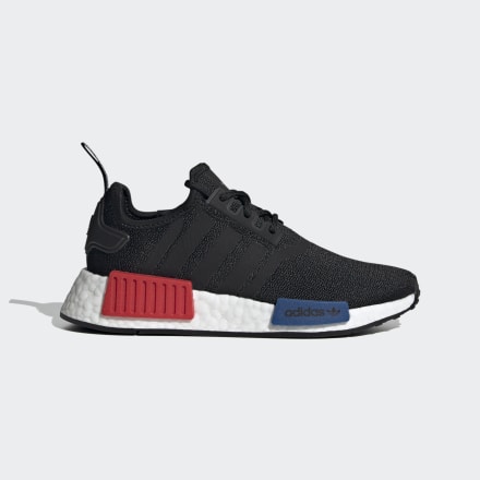 adidas NMD_R1 Refined Shoes Black / White 7 - Kids Lifestyle Trainers