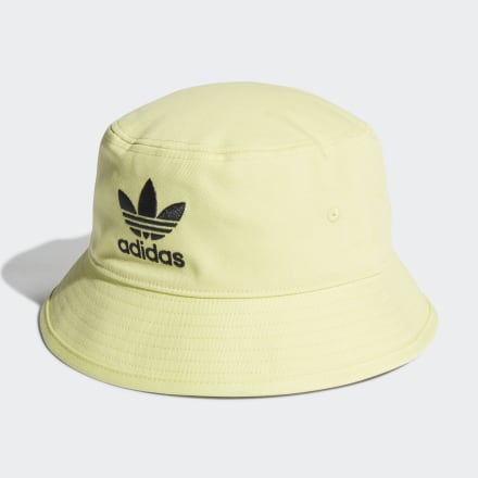 adidas Adicolor Trefoil Bucket Hat Pulse Yellow OSFM - Unisex Lifestyle Headwear