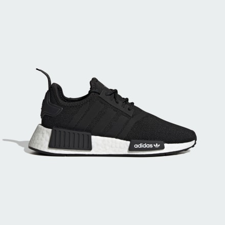 adidas NMD_R1 Refined Shoes Black / White 6 - Kids Lifestyle Trainers