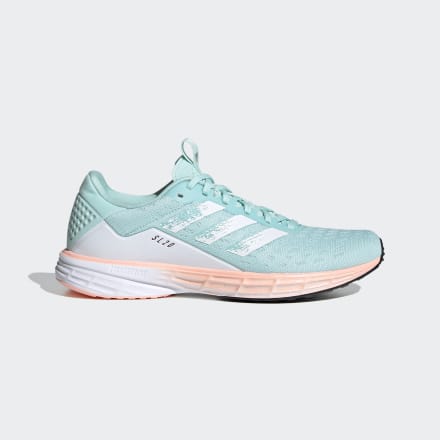 Adidas SL20 Shoes Frost Mint / White / Light Flash Orange 7 - Women Running Trainers
