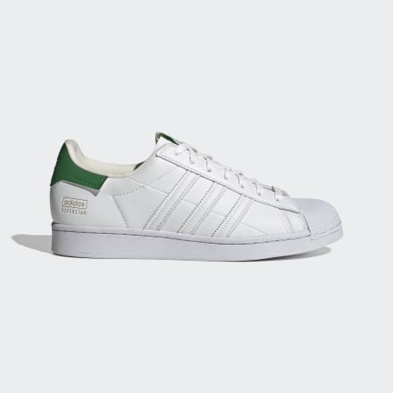 adidas Superstar Shoes White / Off White / Green 9.5 - Unisex Lifestyle Trainers