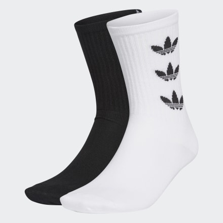 ถุงเท้าความยาวครึ่งแข้ง Trefoil Cuff (2 คู่), Size : XS Brand Adidas