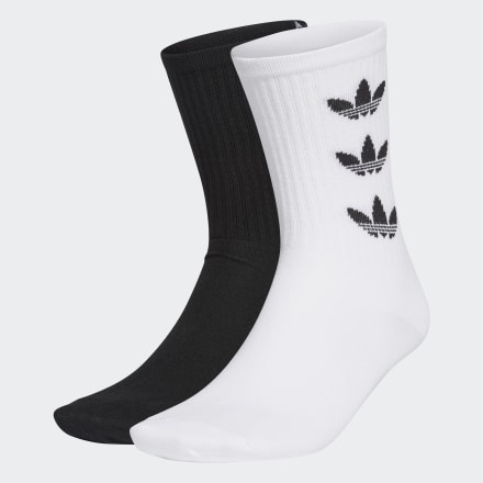 ถุงเท้าความยาวครึ่งแข้ง Trefoil Cuff (2 คู่), Size : S Brand Adidas