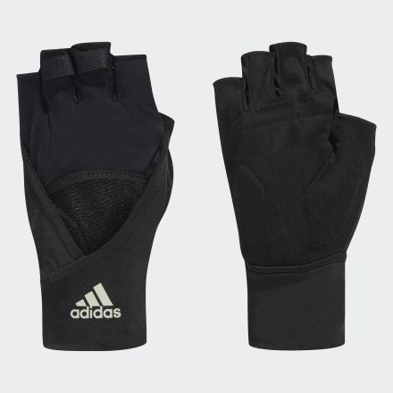 adidas 4ATHLTS Gloves Black / Halo Green XL - Women Training Gloves