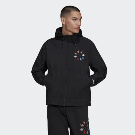 adidas Adicolor ShatteRed Trefoil Windbreaker Black / Multicolor S - Men Lifestyle Jackets
