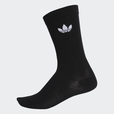 

Meais Trefoil Crew Socks 2 Pares Unisex  adidas, Preto