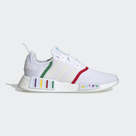 Adidas NMD_R1 Shoes White / Black 10 - Men Lifestyle Trainers