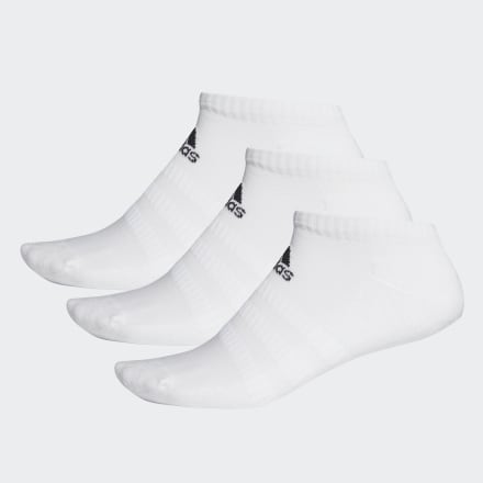 

Meias Cushioned Low-cut 3 Pares Unisex  adidas, Branco