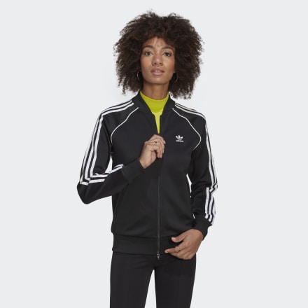 adidas PrimeBlue SST Track Jacket Black / White 12 - Women Lifestyle Tracksuits