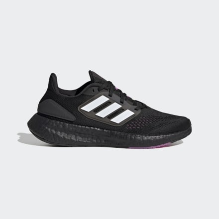 Adidas Pureboost 22 Shoes Black / White / Semi Pulse Lilac 5 - Women Running Trainers