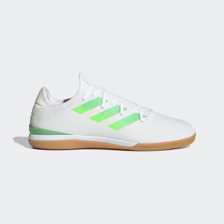 adidas Gamemode Knit Indoor Boots White / Semi Screaming Green / Core White 10 - Unisex Football Football Boots,Sport Shoes