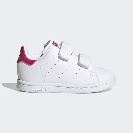 adidas Stan Smith Shoes White / Pink 10K - Kids Lifestyle Trainers