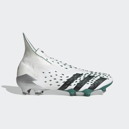 adidas PRedator Freak+ EQT Firm Ground Boots Crystal White / Black / Sub Green 8 - Men Football Football Boots,Sport Shoes