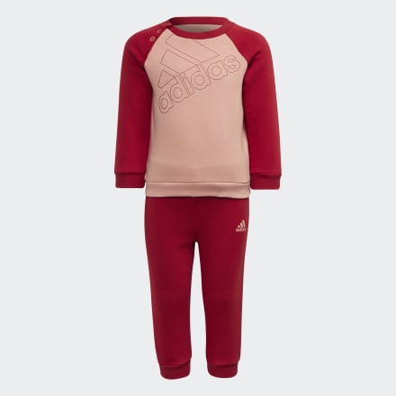 adidas adidas Essentials Logo Sweatshirt and Pants (Gender Neutral) Ambient Blush / Team Victory Red 3-6M - Kids Lifestyle Tracksuits