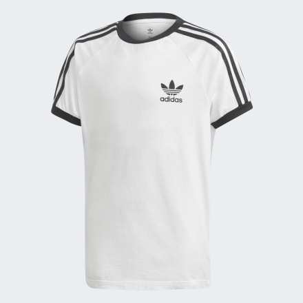 adidas 3-Stripes Tee White / Black 10-11 - Kids Lifestyle Shirts