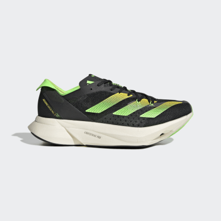 Adidas Adizero Adios Pro 3 Shoes Black / Beam Yellow / Solar Green 7 - Unisex Running Trainers