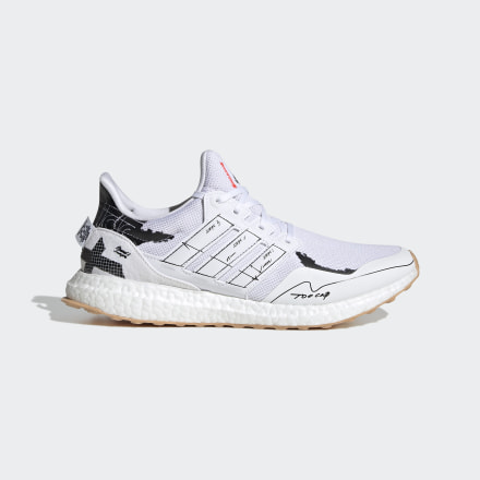 adidas Ultraboost Clima Shoes White / Black / Red 8 - Unisex Running Trainers
