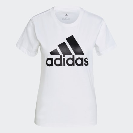 Adidas LOUNGEWEAR Essentials Logo Tee White / Black XS - Women Lifestyle Shirts