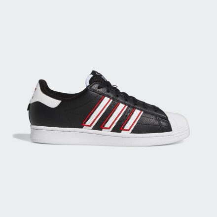 Adidas Superstar Shoes Black / White / Vivid Red 7 - Men Lifestyle Trainers