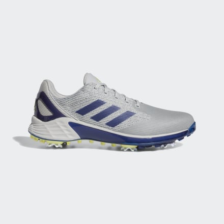 Adidas ZG21 Motion Recycled Polyester Golf Shoes Grey / Victory Blue / Pulse Yellow 10 - Men Golf Sport Shoes,Trainers