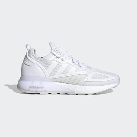 adidas ZX 2K Boost Shoes White / Grey 7.5 - Unisex Lifestyle Trainers