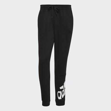 adidas Essentials Fleece TapeRed Cuff Logo Pants Black / White M - Men Lifestyle Pants