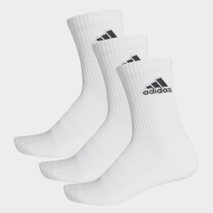 

Meias Cushioned Crew 3 Pares Unisex  adidas, Preto