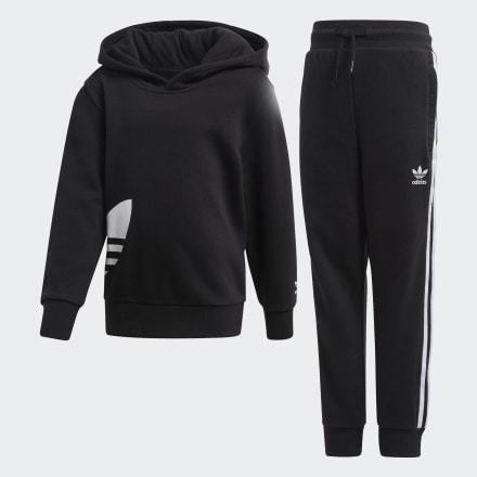 

Conjunto Big Trefoil Hoodie Kids  adidas, Preto