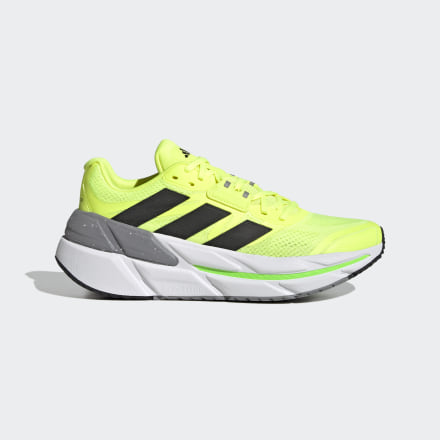 Adidas Adistar CS Shoes Solar Yellow / Black / Solar Green 7 - Men Running Trainers