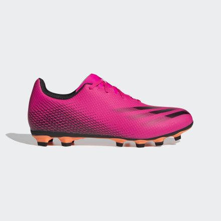 adidas X Ghosted.4 Flexible Ground Boots Pink / Black / Screaming Orange 11 - Men Football Football Boots