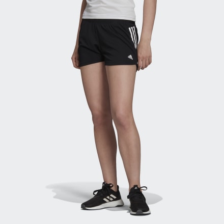 Adidas Designed to Move Knit 3-Stripes Sport Shorts Black / White XS - Women Training Shorts