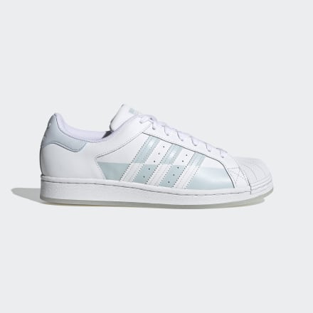 adidas Superstar Shoes White / Halo Blue / White 8 - Men Lifestyle Trainers