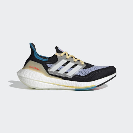 adidas Ultraboost 21 Shoes Black / White / Violet Tone 5 - Women Running Sport Shoes,Trainers