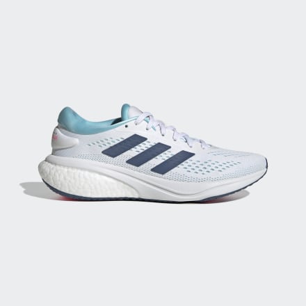 Adidas Supernova 2 Running Shoes White / Wonder Steel / Bliss Blue 5 - Women Running Trainers