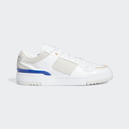 Adidas Forum Luxe Low Shoes White / Grey / Collegiate Royal 6 - Men Lifestyle Trainers