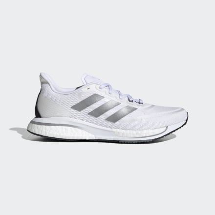 adidas Supernova+ Shoes White / Silver Metallic / Black 5 - Women Running Sport Shoes,Trainers