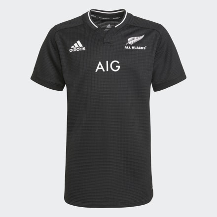 Adidas All Blacks PrimeBlue Replica Home Jersey Black 8-9Y - Kids Rugby Jerseys,Shirts