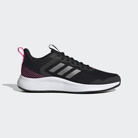 adidas Fluidstreet Shoes Black / Iron Metallic / Screaming Pink 6.5 - Women Running Sport Shoes,Trainers