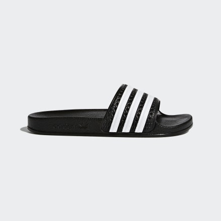 Adidas adilette Slides Black / White / Black 5 - Kids Lifestyle Sandals & Thongs