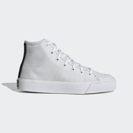 Adidas Nizza Shoes White / Black 4 - Kids Lifestyle Trainers