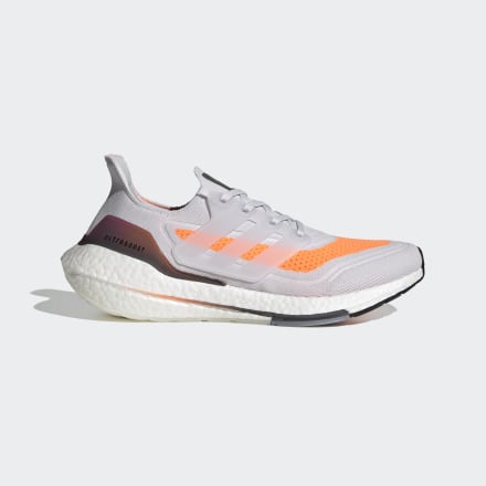 Adidas Ultraboost 21 Shoes DAsh Grey / DAsh Grey / Screaming Orange 9.5 - Unisex Running Trainers