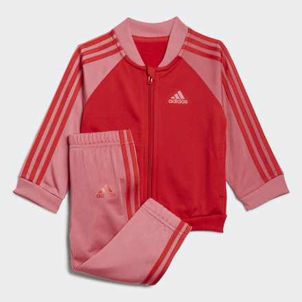 adidas 3-Stripes Tricot Track Suit Vivid Red / Rose Tone 2-3Y - Kids Lifestyle Tracksuits