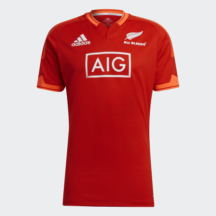 adidas All Blacks Rugby PrimeBlue Replica Training Jersey Active Red / App Solar Red / White 3XL - Men Rugby Jerseys,Shirts